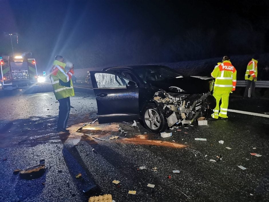 Straßenglätte in der Oberpfalz: Neun Unfälle mit 20 Autos auf A6