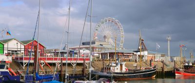 Sylt Urlaub Riesenrad Hafen Boote Meer