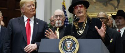 Kid Rock bei einem Auftritt mit Donald Trump