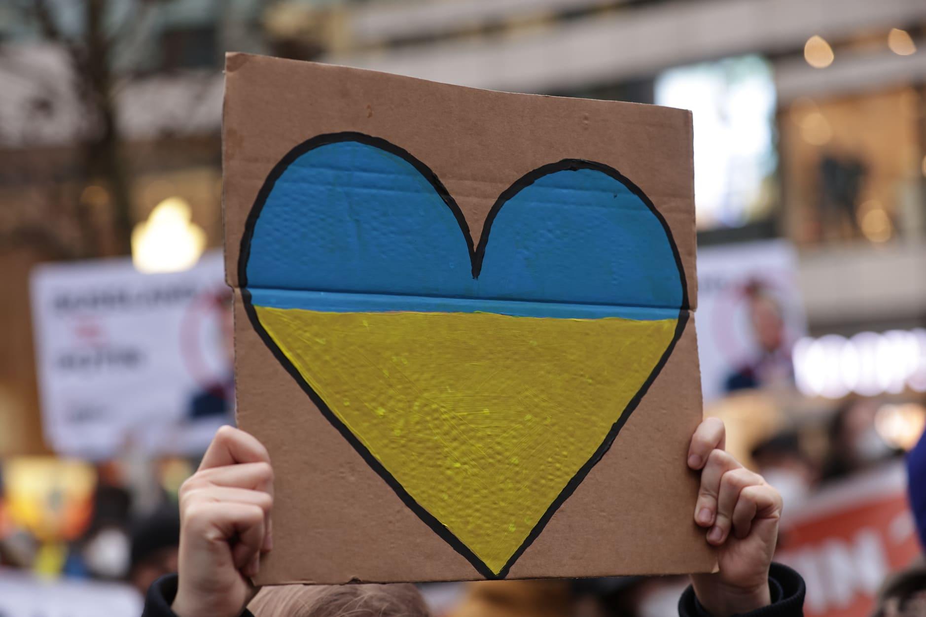 Ukraine-Konflikt - Protest in Düsseldorf