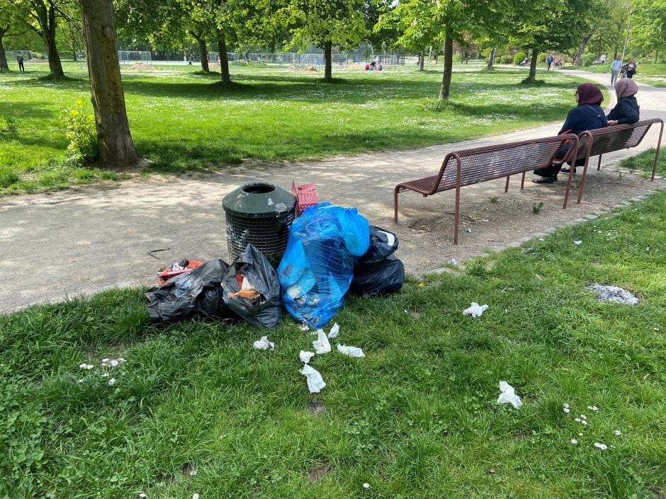 Müll im Böcking-Park