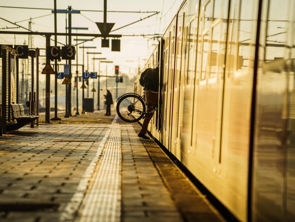 Fahrrad Bahn Zug