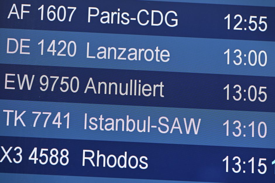 Flughafen Düsseldorf Ausfälle Anzeige