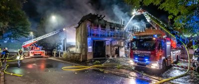 Großbrand in Iserlohn: Straßensperrung