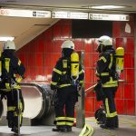 Brand in der U-Bahnstation Ebertplatz in Köln