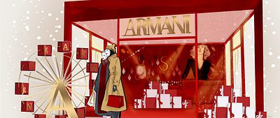 Armani Beauty Pop-up Store Düsseldorf Winterwelt