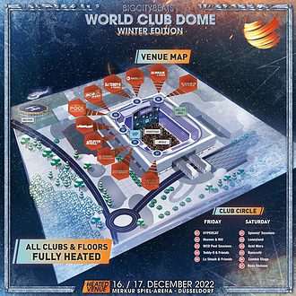 World Club Dome 2022 Düsseldorf Karte