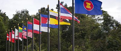 Flaggen Südostasien ASEAN Wirtschaftsgemeinschaft