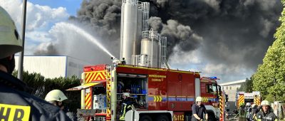 Großbrand in Leverkusen