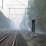 Bahnstrecke wegen Brand gesperrt