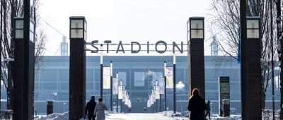 Winter am RheinEnergie Stadion Köln