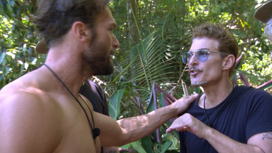 Was ist denn da los? Bastian Yotta und Chris Töpperwien sind an Tag 15 im Dschungelcamp mal wieder nicht einer Meinung.