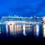 Das Kreuzfahrtunternehmen AIDA Cruises hat am Freitagabend sein neuestes Schiff AIDAnova getauft. Auf dem komplett ausverkauften AIDA Open Air fand auf dem Gelände der Meyer Werft in Papenburg vor 25.000 Zuschauern die spektakuläre Taufshow statt. Foto: dpa